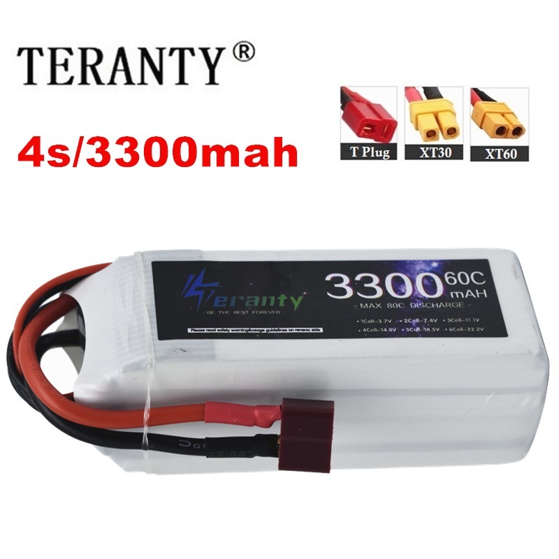 Drone Battery Lipo - Rc fpvレーシングドローン用の充電式バッテリー,xt60コネクタ付きクワッドコプター用バッテリー,4s,3300mah,60 c,14.8v
