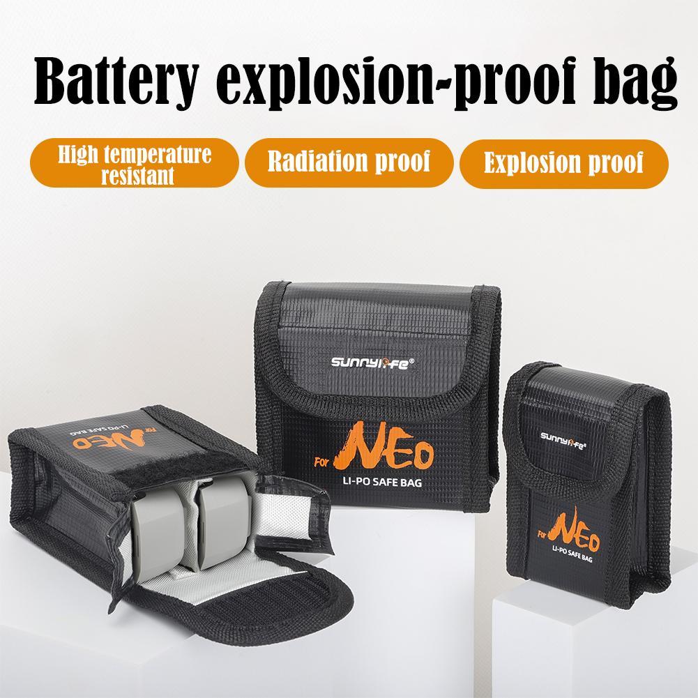 Drone Battery Bag - ドローンフライトバッテリーセーフバッグ DJI NEO用保護ケース リチウムバッテリー安全防爆バッグ