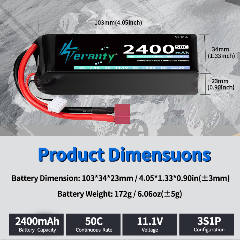 TERANTY 3S 2200/2400/2600mAh リ - Drone Battery Lipo のレビューと価格