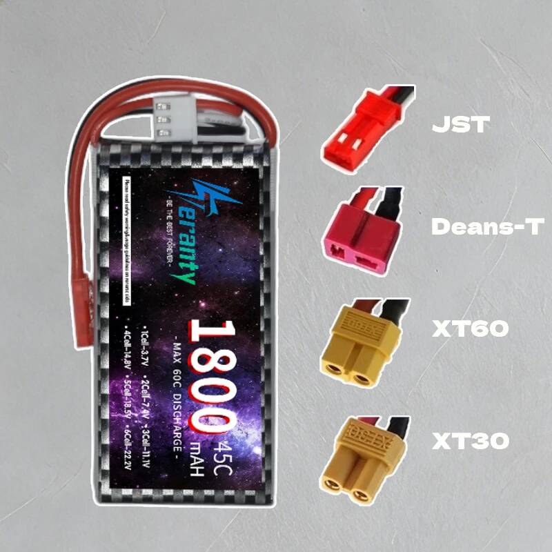 TERANTY 2S 3S 4S 1800mAh リポバッテ - Drone Battery Lipo のレビューと価格